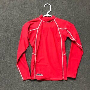 NWOT Original Watermen Elite Rash Guard Red Long Sleeve Water Swim Shirt Youth